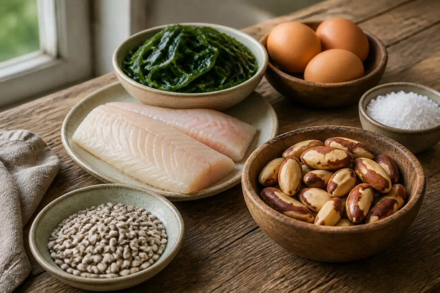 Продукти, багаті йодом і селеном, для дієти при гіпотиреозі