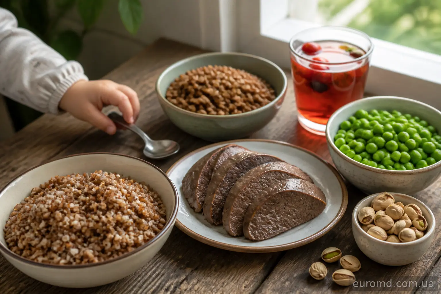 Продукти, багаті на залізо, для дитячого харчування