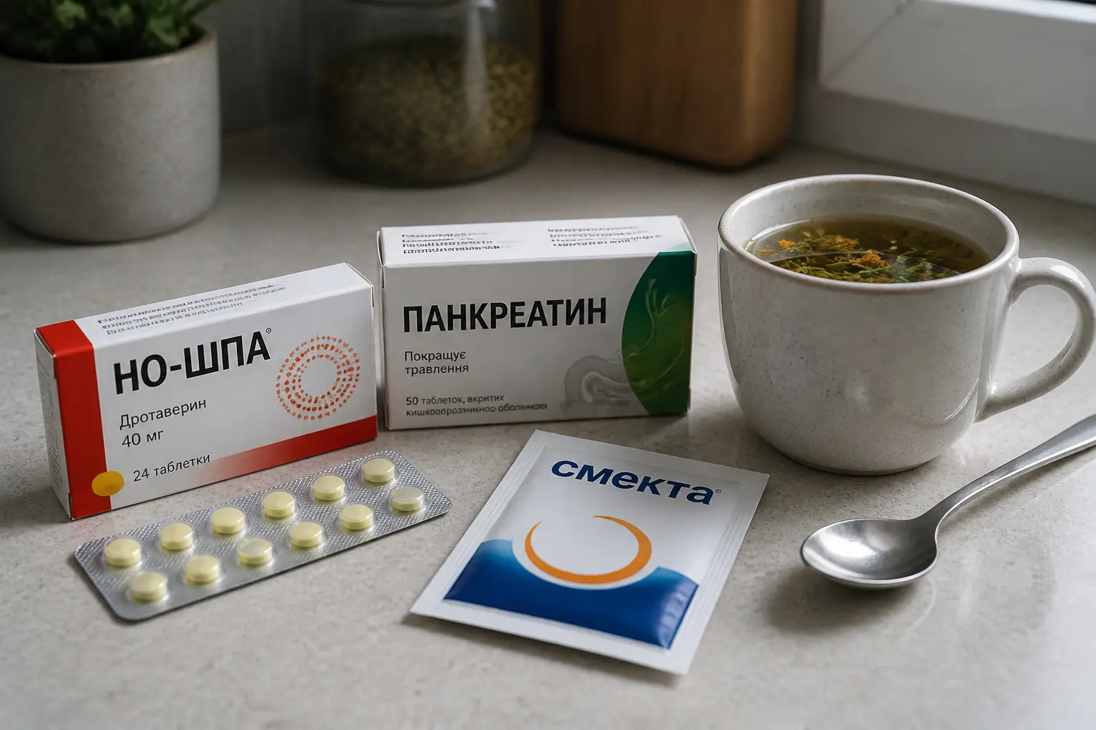 Ліки для полегшення симптомів харчового отруєння