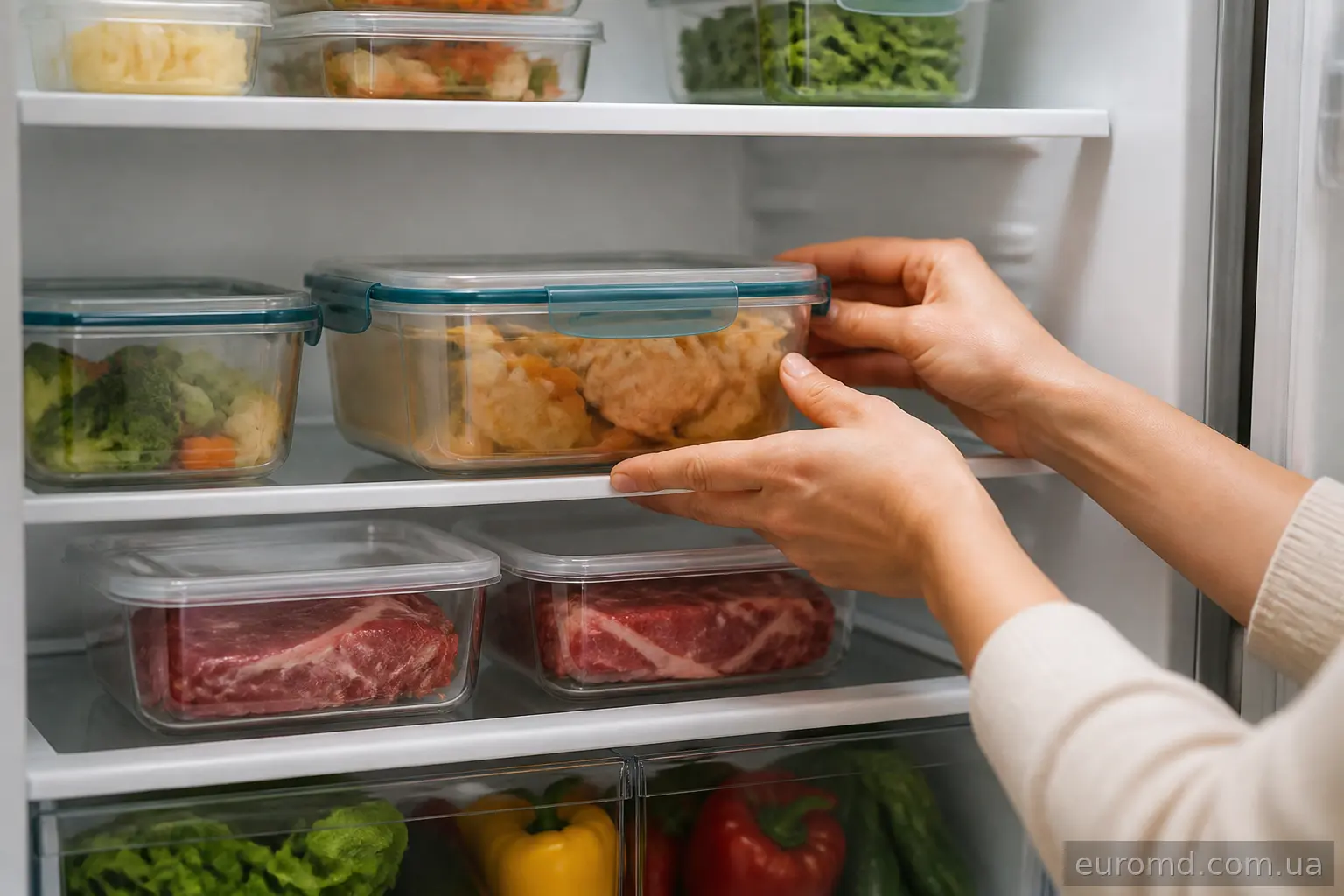 Роздільне зберігання сирих і готових продуктів