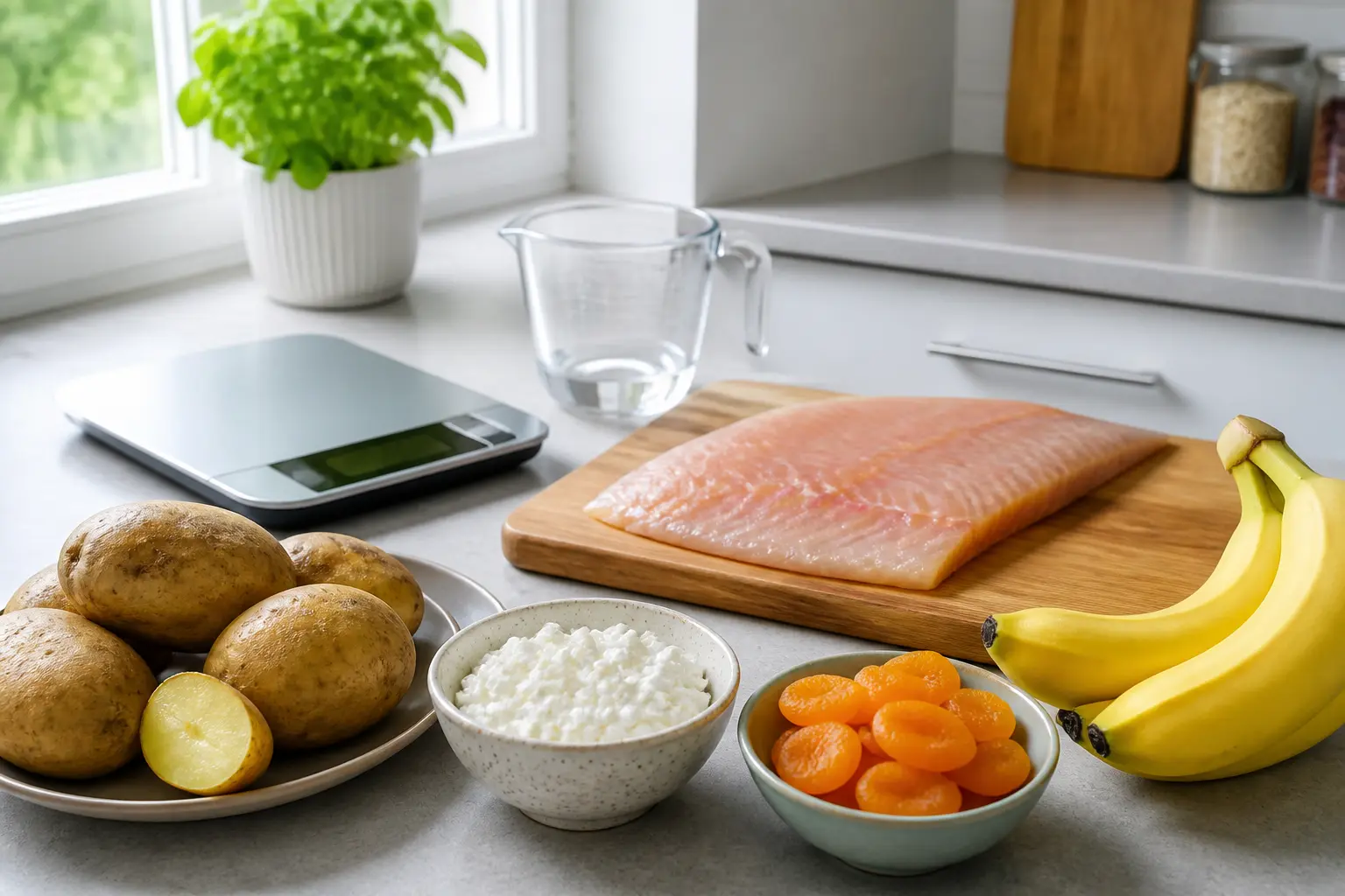 Продукти, багаті калієм і білком, для дієти при серцевих набряках