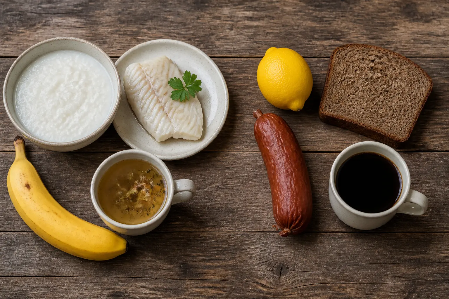 Порівняння дозволених та заборонених продуктів при виразці шлунка