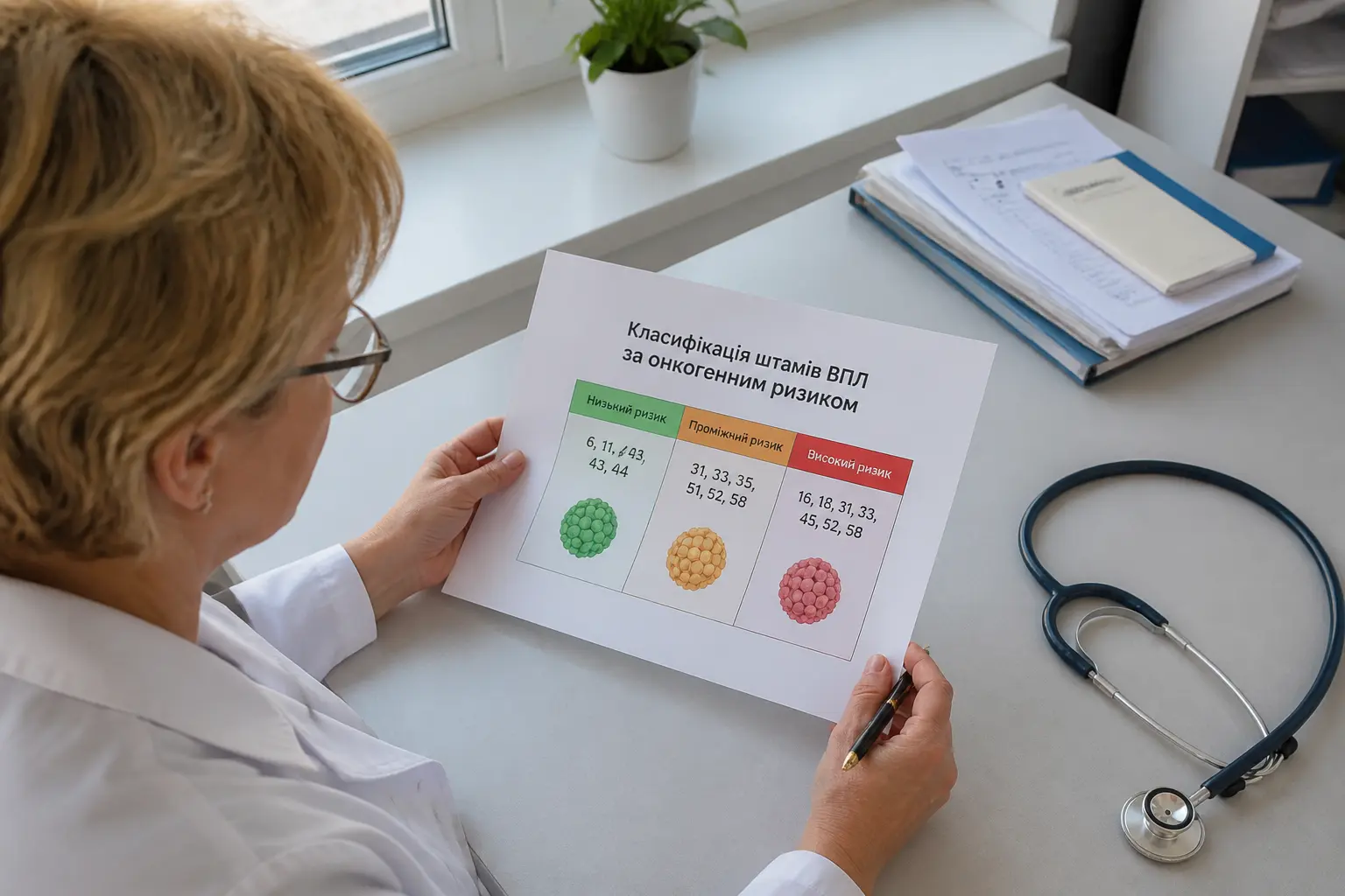 Лікар вивчає результати аналізів