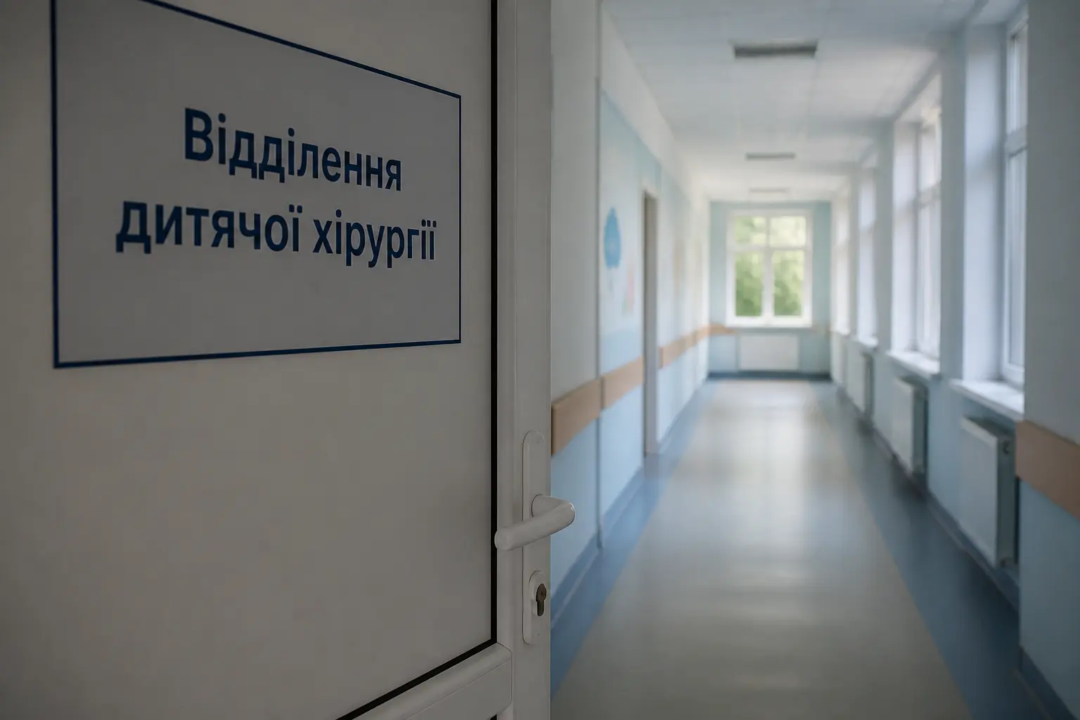 Коридор дитячого хірургічного відділення