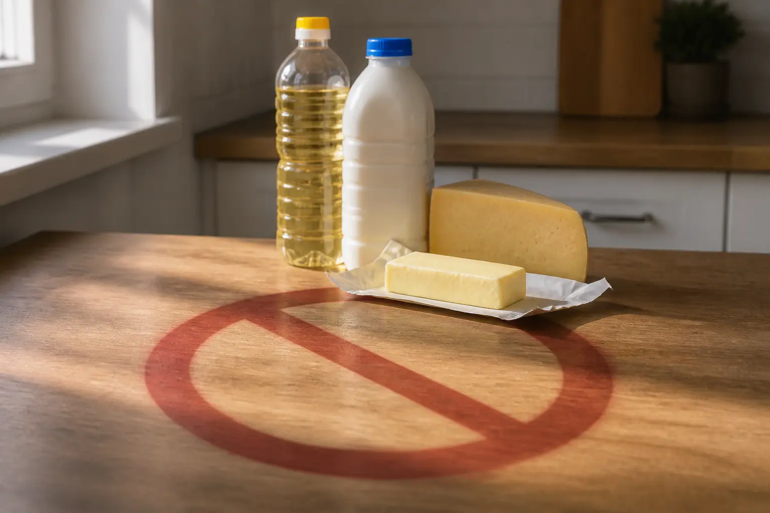 Заборонені молочні продукти та олія