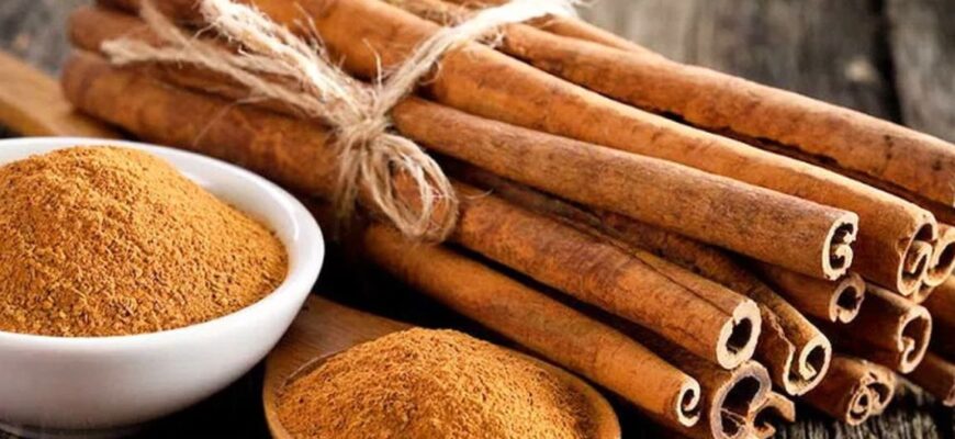 Кориця допомагає знизити рівень цукру та холестерину в крові