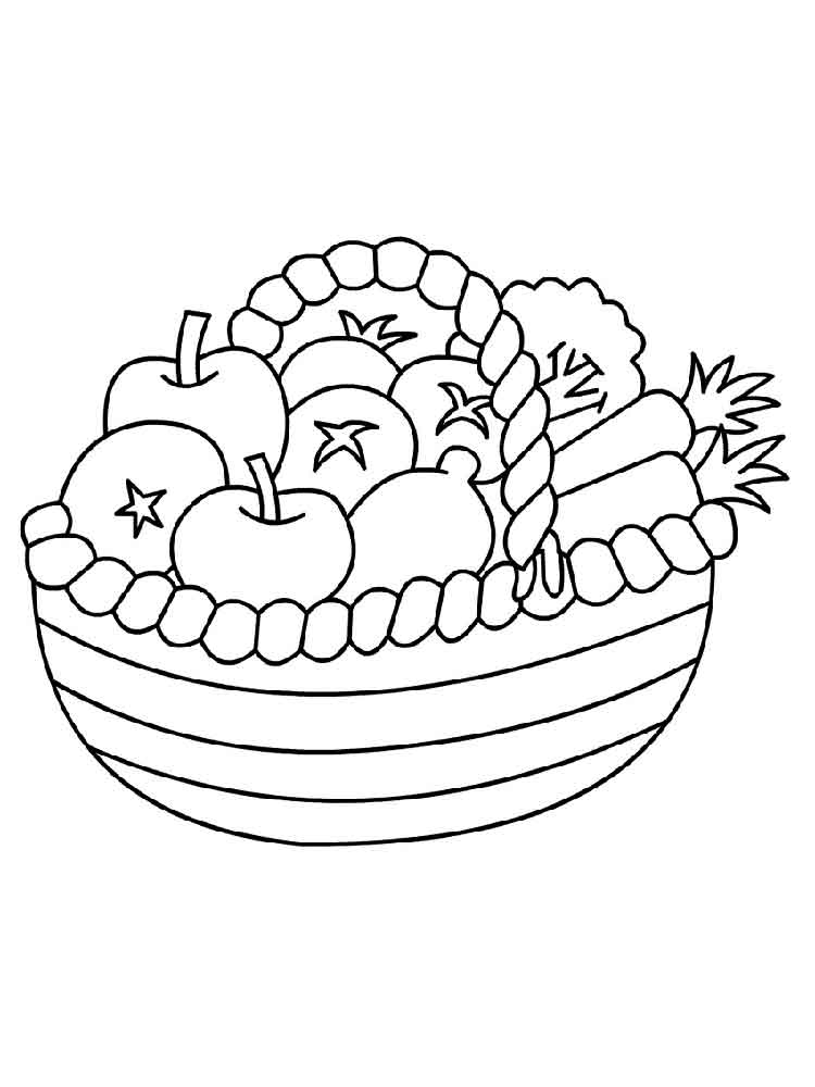 Розмальовки Кошик