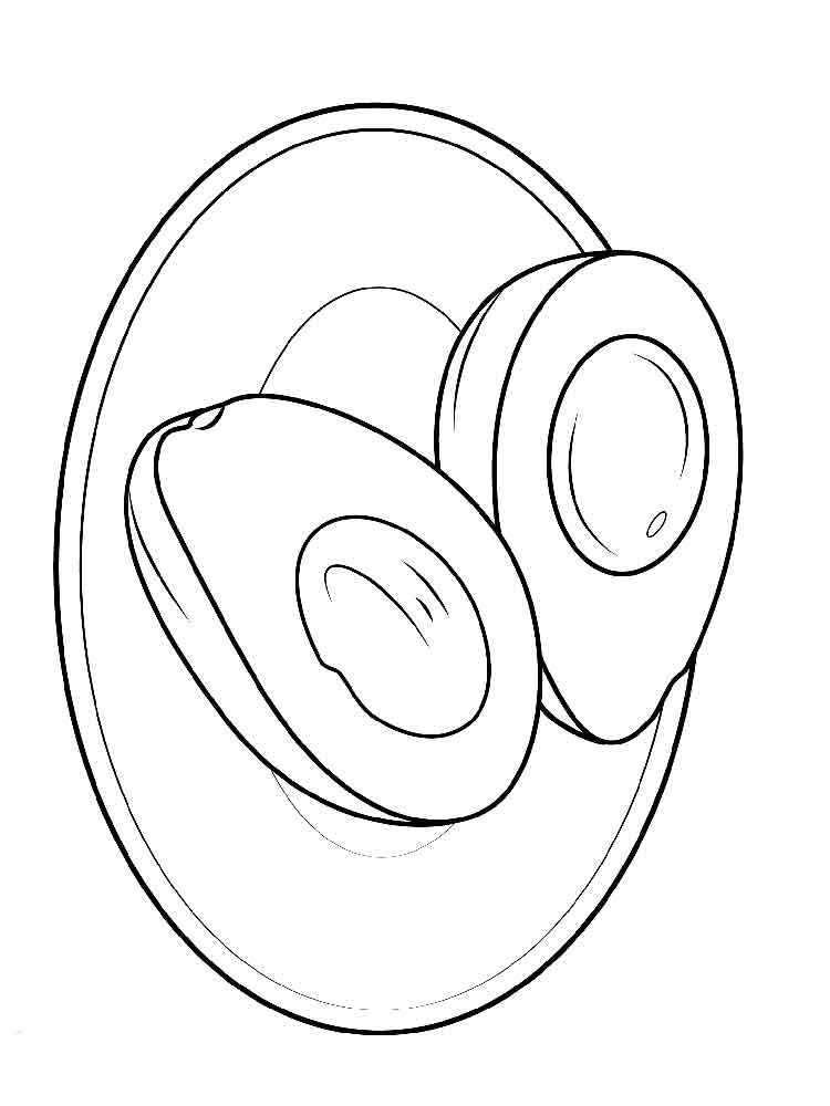 Розмальовка Авокадо