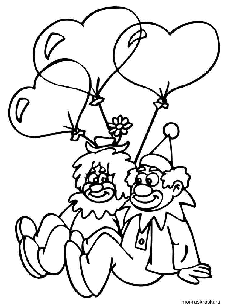 Розмальовка Клоуна