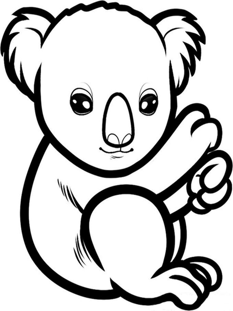 Розмальовка Коала
