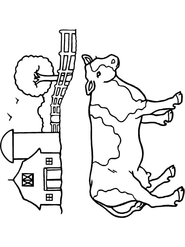 Розмальовка Корова