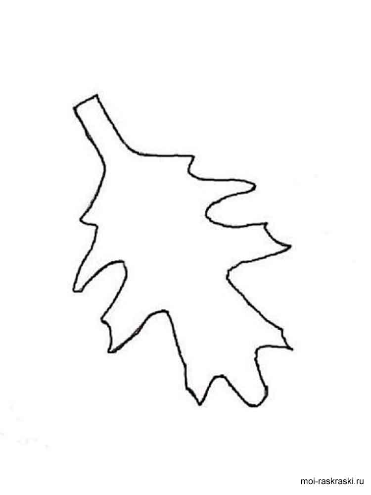 Розмальовка Листя дерев