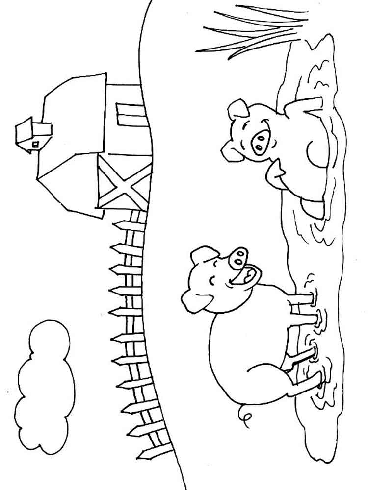 Розмальовка Свиня