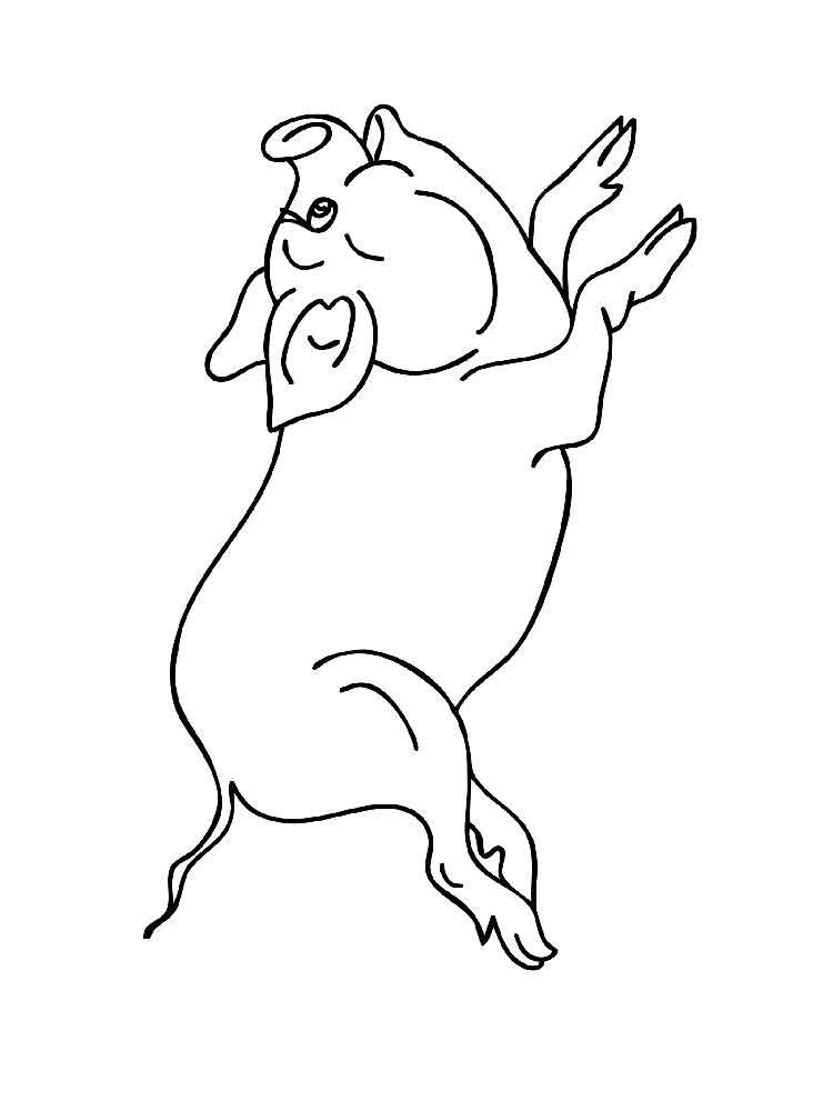 Розмальовка Свиня