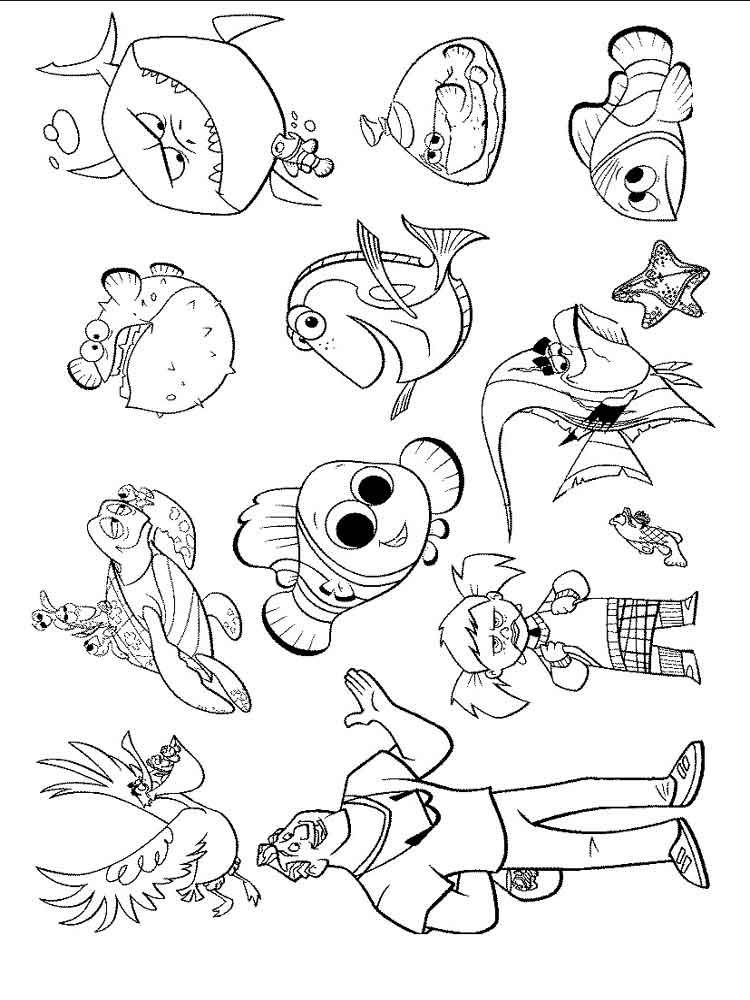 Розмальовка В пошуках Немо