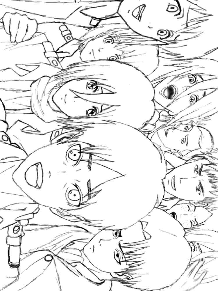 Розмальовки Атака Титанів