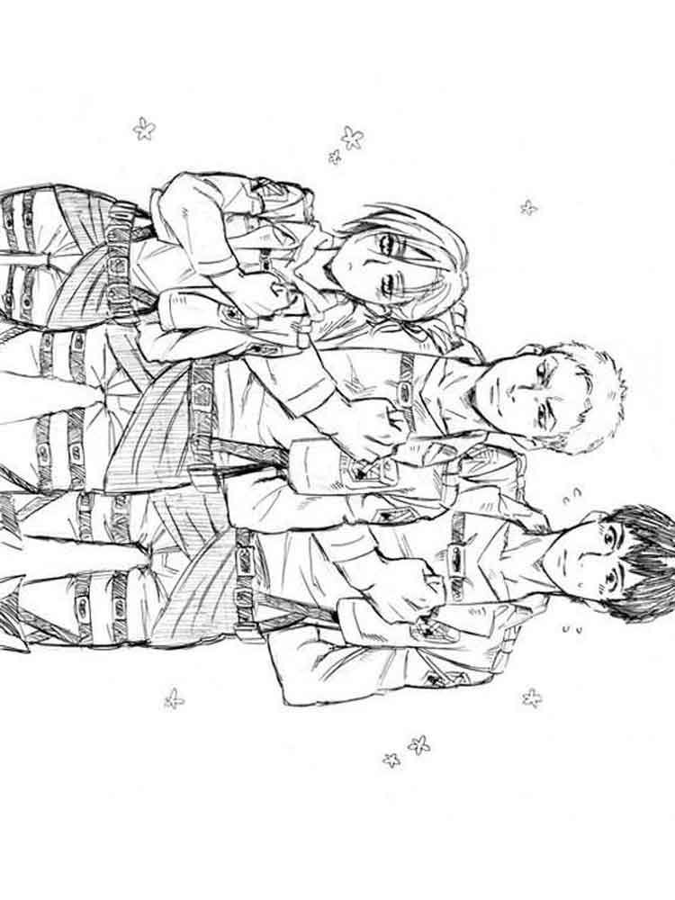 Розмальовки Атака Титанів