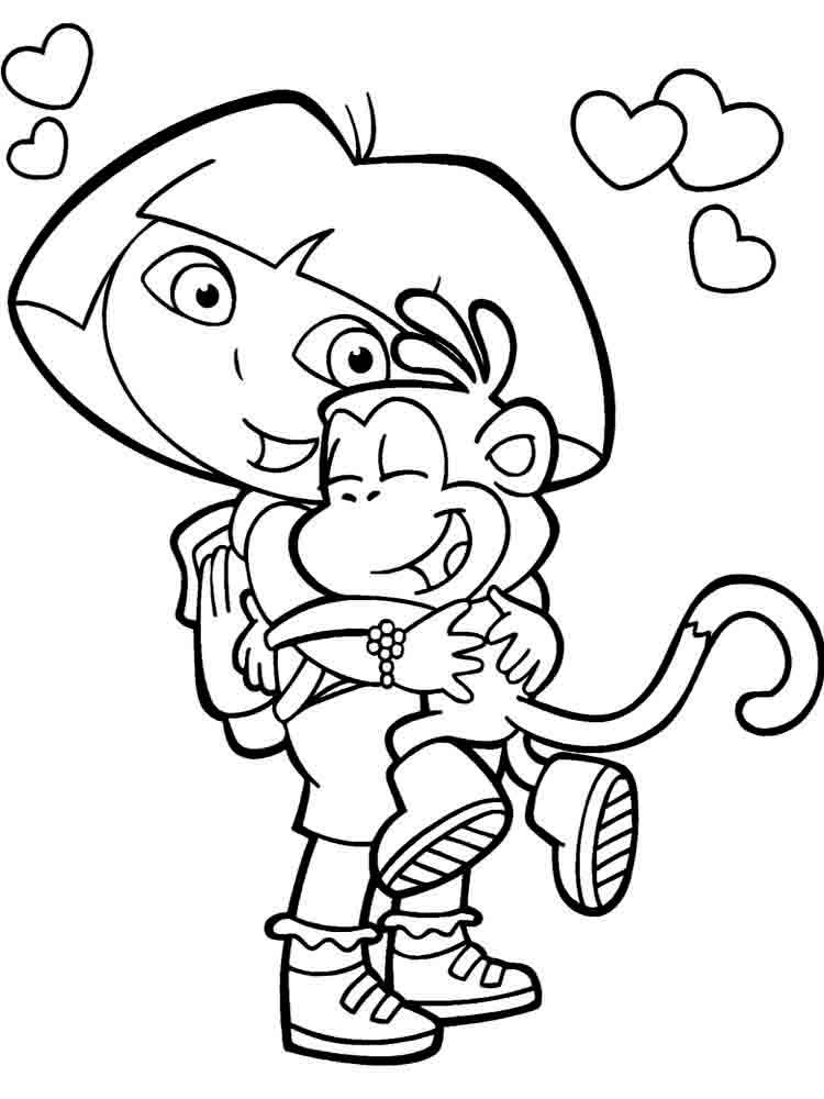 Розмальовки Даша Мандрівниця