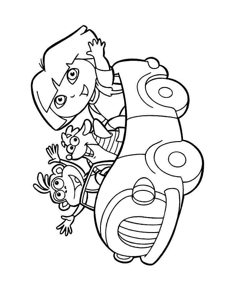 Розмальовки Даша Мандрівниця