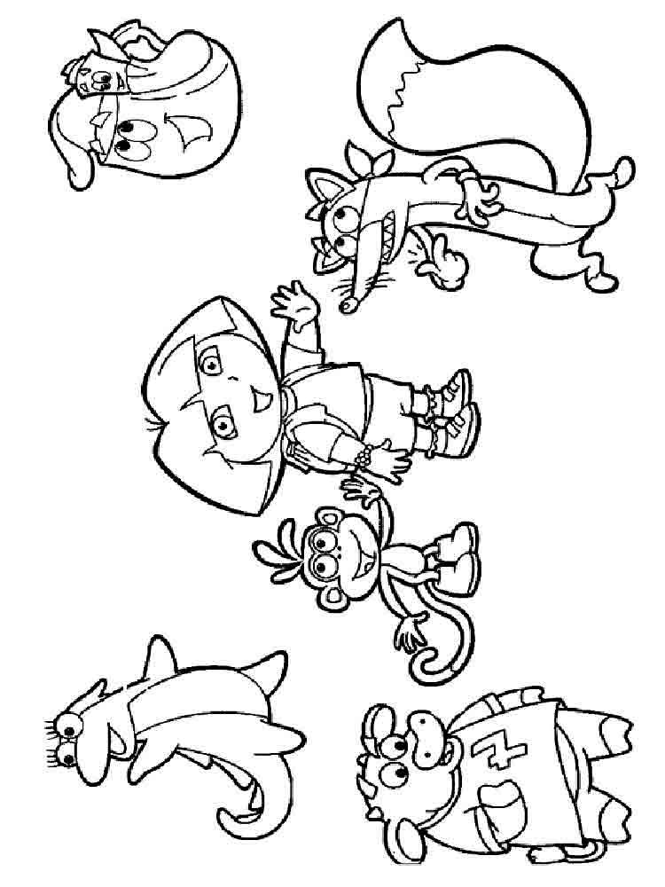 Розмальовки Даша Мандрівниця