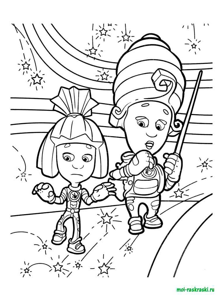 Розмальовки Фиксики