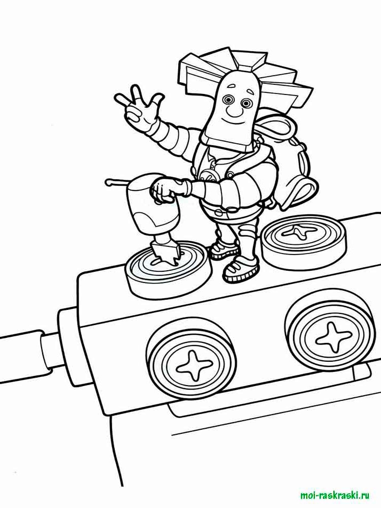 Розмальовки Фиксики
