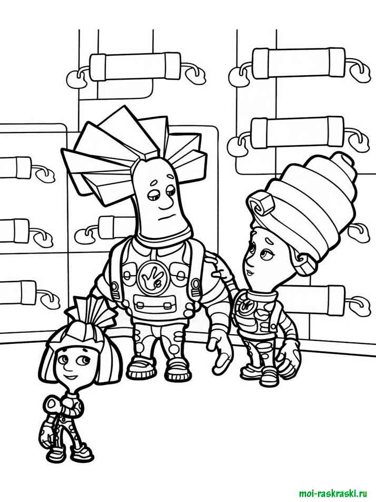 Розмальовки Фиксики