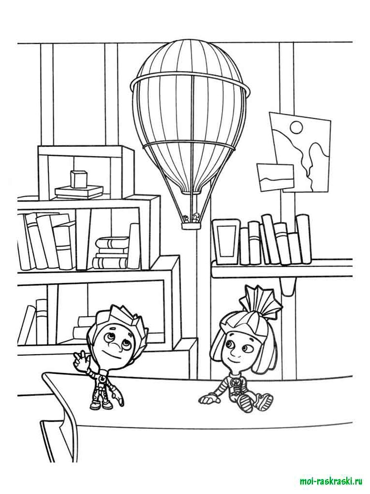 Розмальовки Фиксики