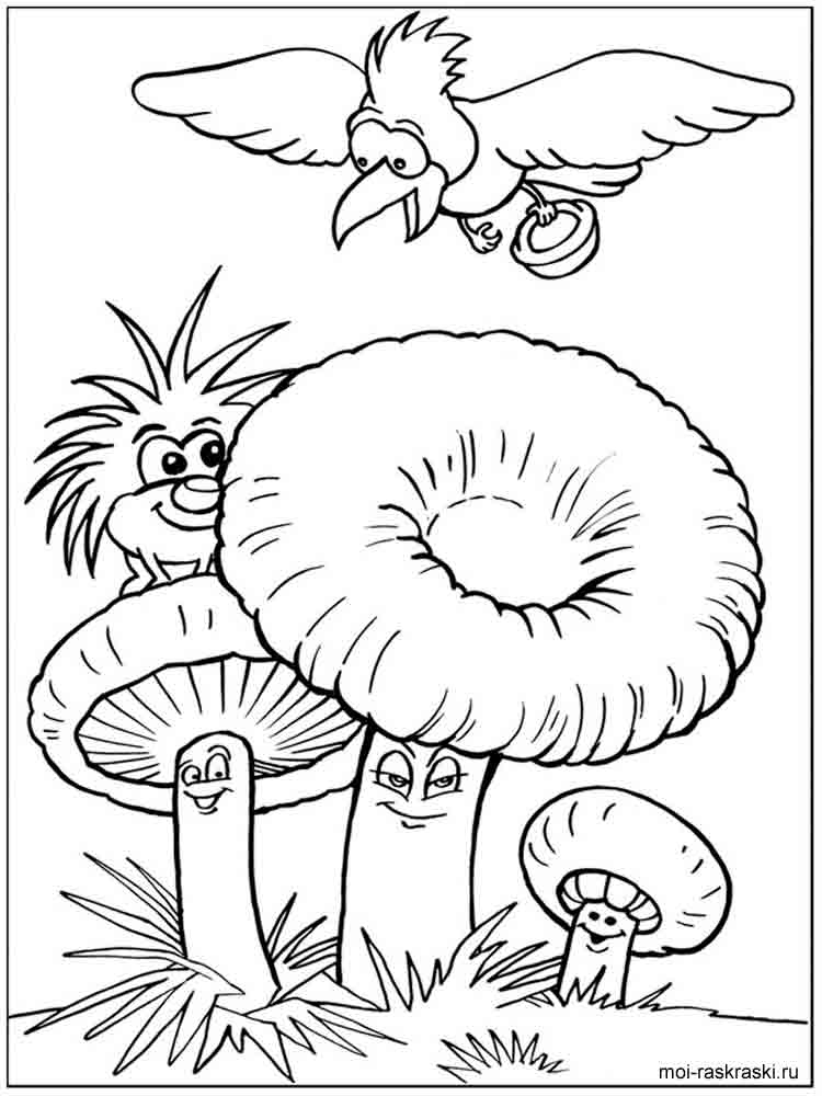 Розмальовки Гриби