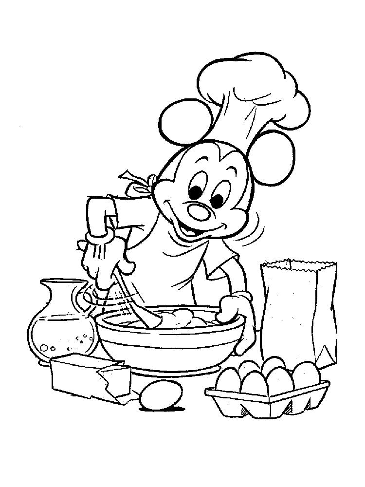 Розмальовки Кухар
