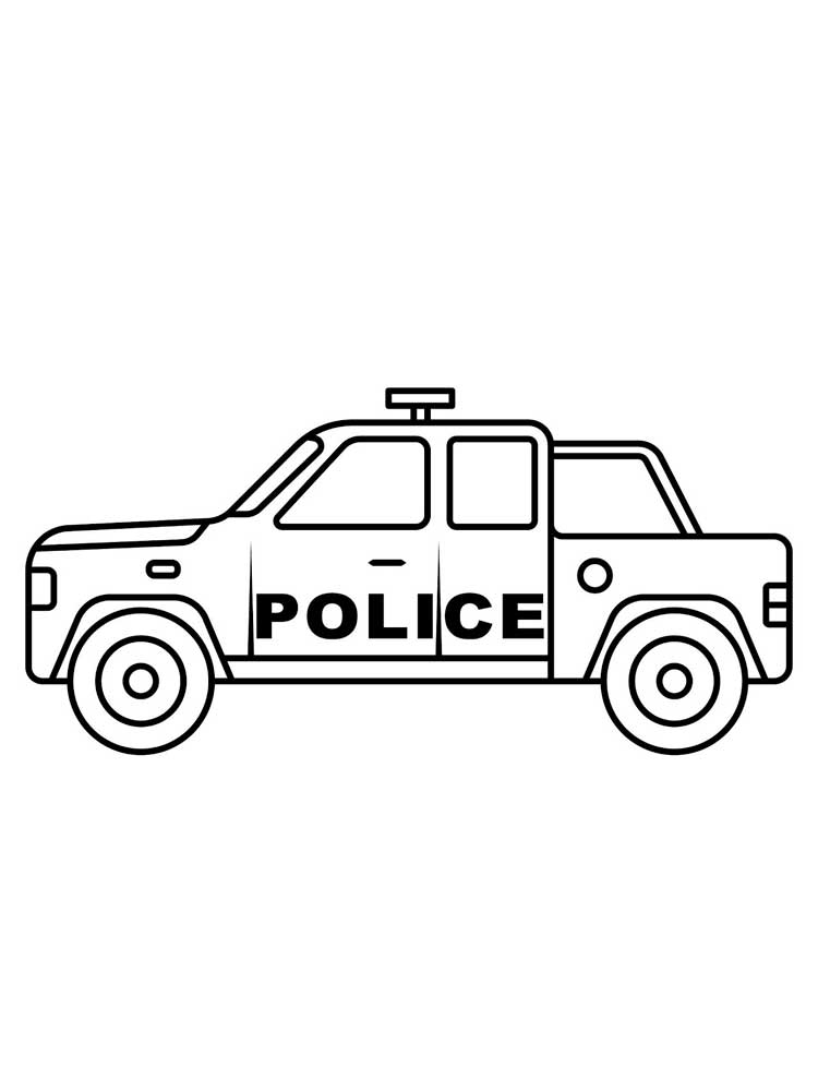 Розмальовки Поліцейські машини