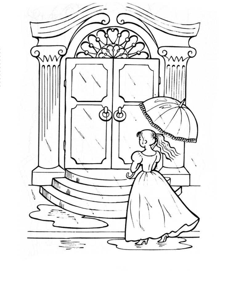 Розмальовки Принцеса на горошині