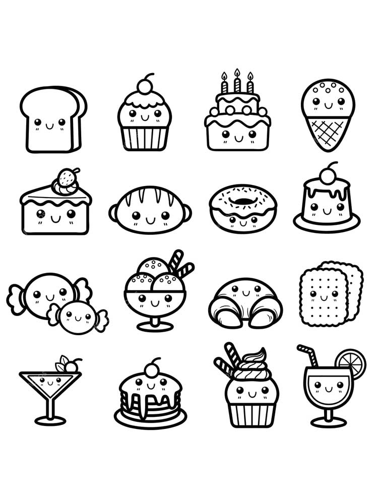 Розмальовки Страви з очима