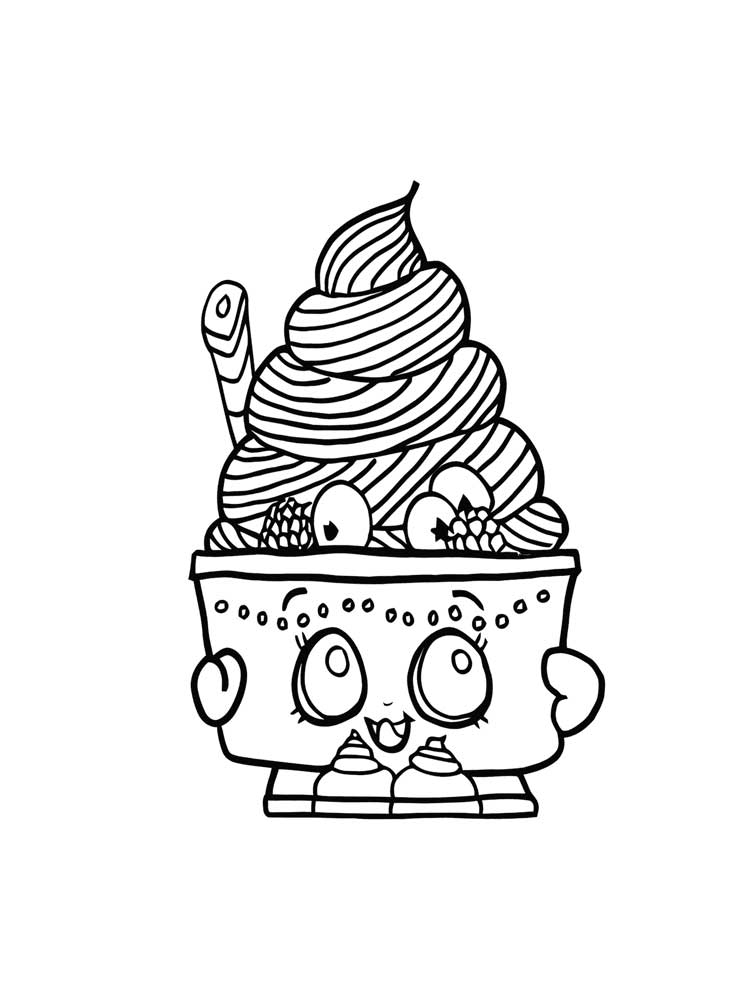 Розмальовки Страви з очима