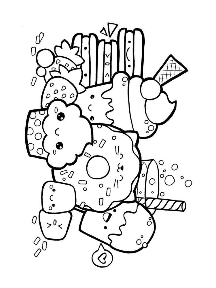 Розмальовки Страви з очима