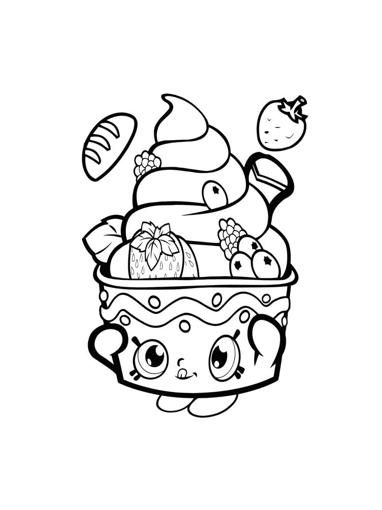 Розмальовки Страви з очима