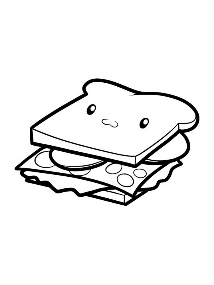 Розмальовки Страви з очима