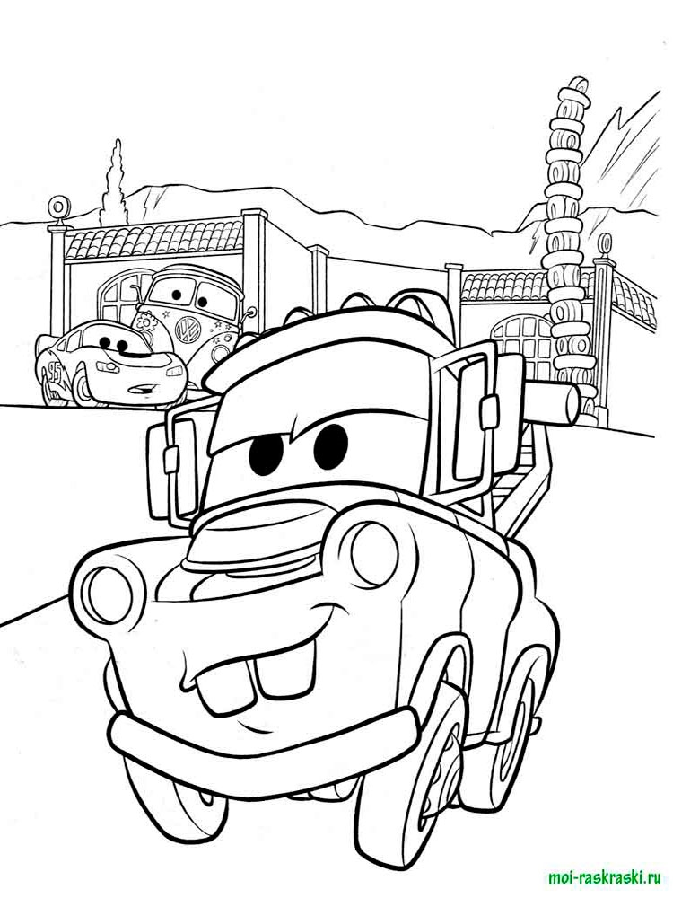 Розмальовки Тачки і Тачки 2