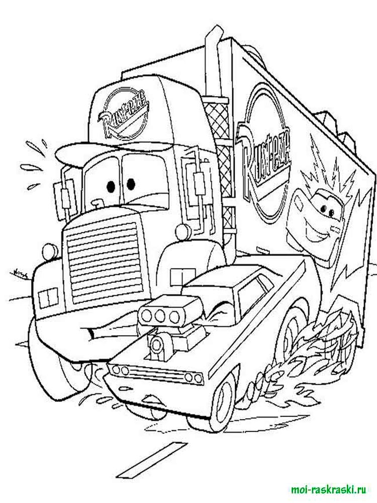 Розмальовки Тачки і Тачки 2