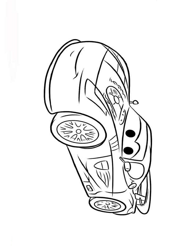 Розмальовки Тачки і Тачки 2