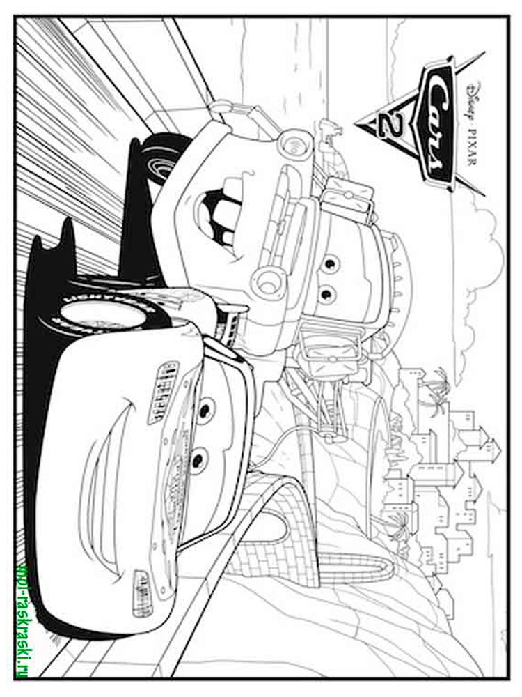 Розмальовки Тачки і Тачки 2