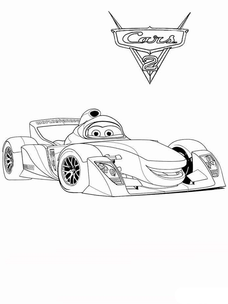 Розмальовки Тачки і Тачки 2