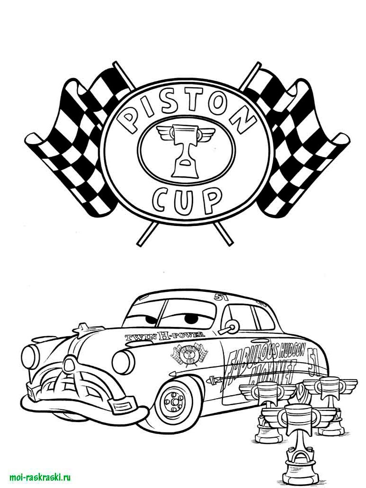 Розмальовки Тачки і Тачки 2