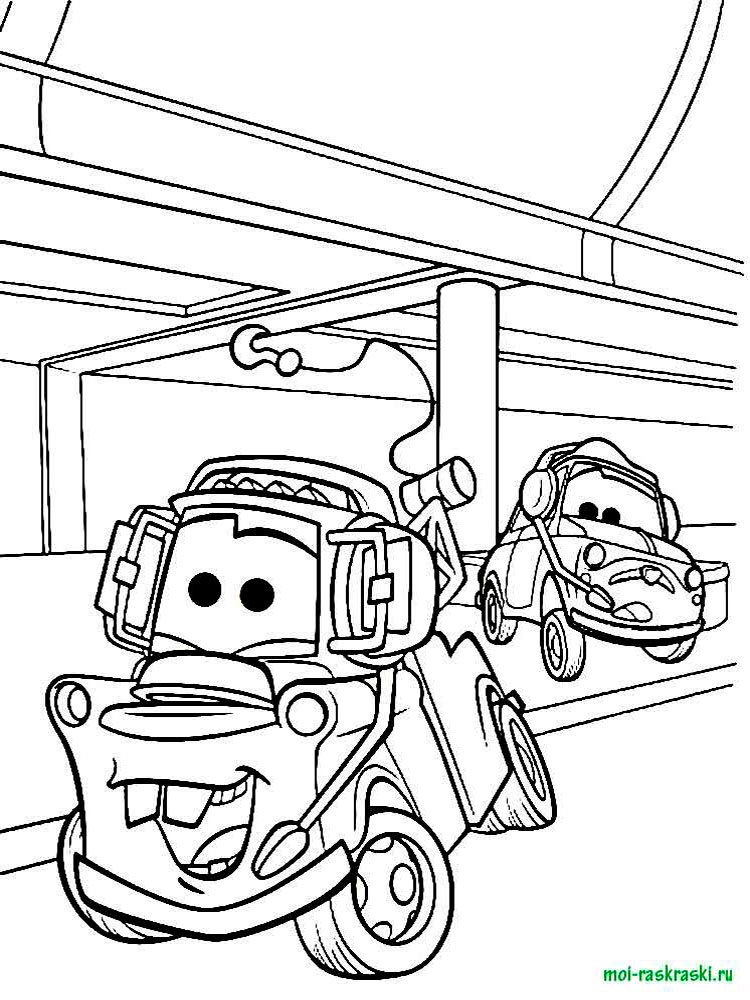 Розмальовки Тачки і Тачки 2