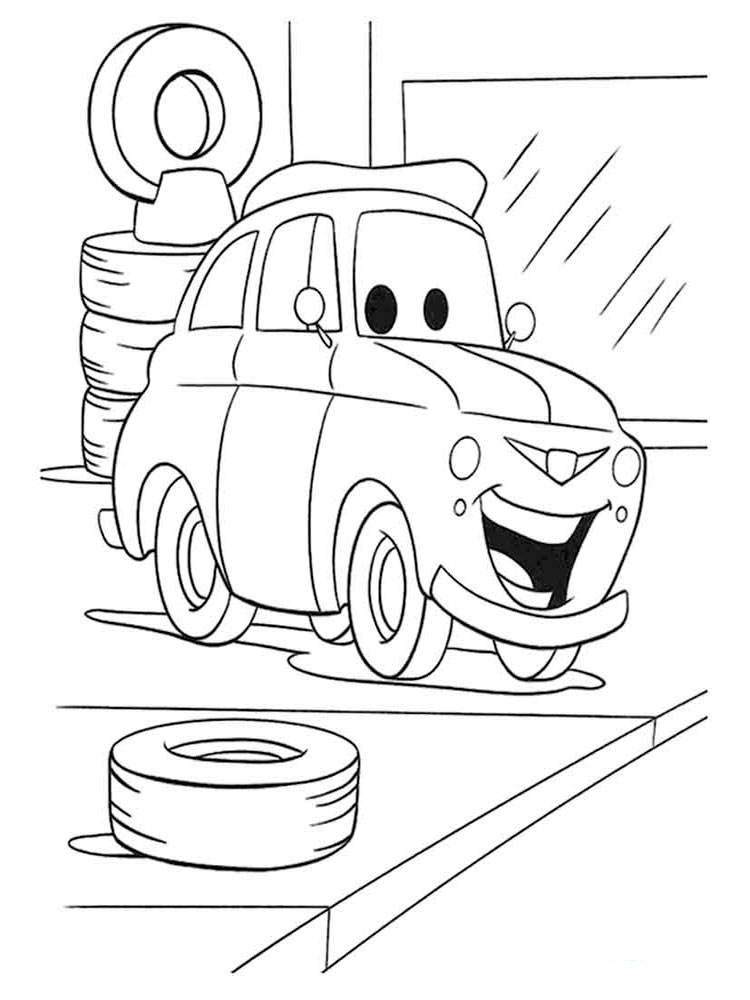 Розмальовки Тачки і Тачки 2