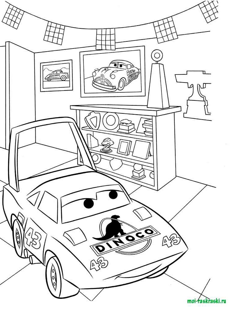 Розмальовки Тачки і Тачки 2