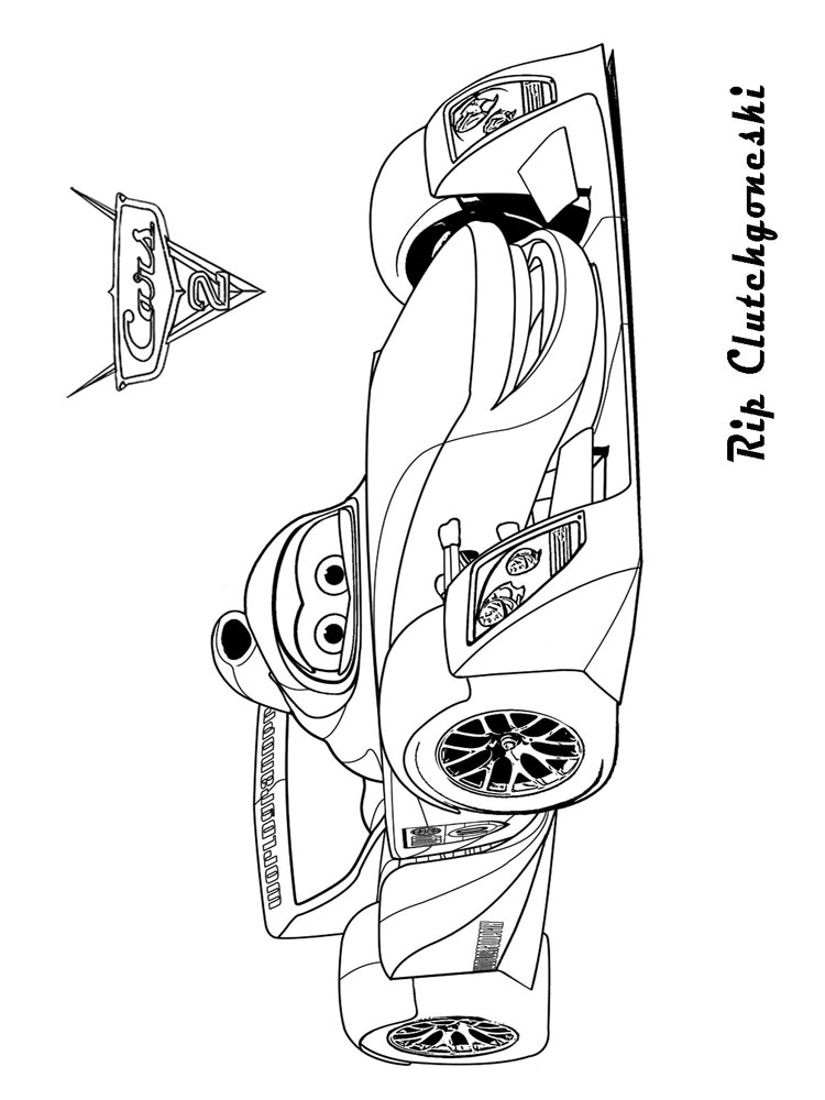 Розмальовки Тачки і Тачки 2