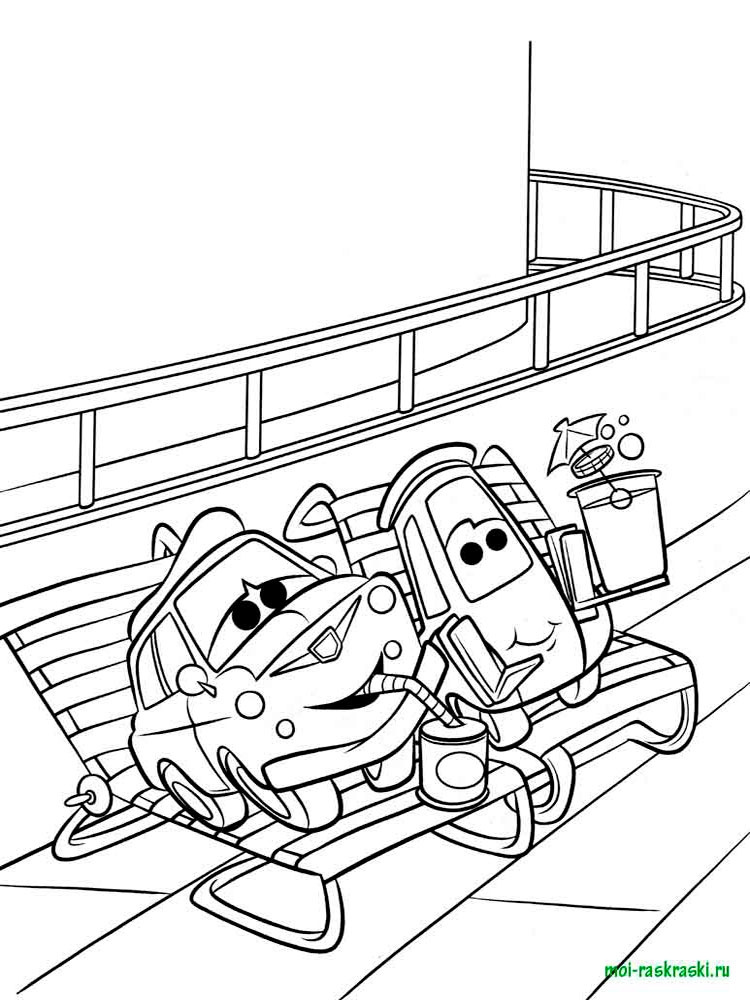 Розмальовки Тачки і Тачки 2