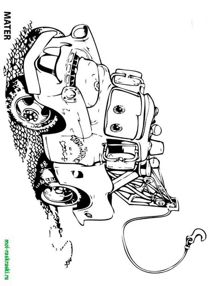 Розмальовки Тачки і Тачки 2