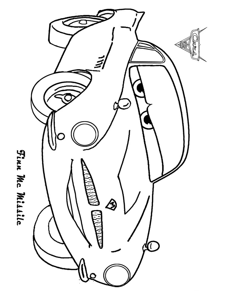 Розмальовки Тачки і Тачки 2
